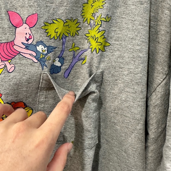 Disney Gray Winnie the Pooh Short Sleeve Tee - Picture 2 of 4